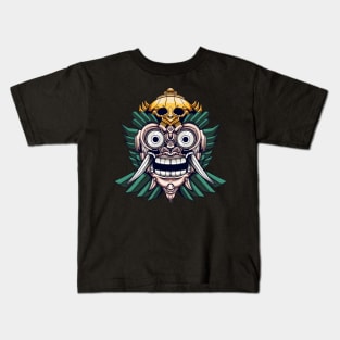 mecha barong face robot illustration Kids T-Shirt